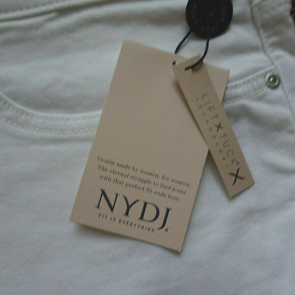 NWT NYDJ Skinny Capri Plus Jean Denim White Lift Tuck Technology Stretch 28W - Picture 5 of 12